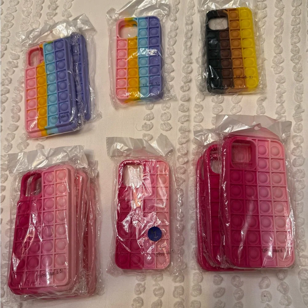 iPhone Pop It Phone Case Lot - 18 Cases Total | 12 Pro Max, 11 Pro Max, & more - Picture 4 of 13
